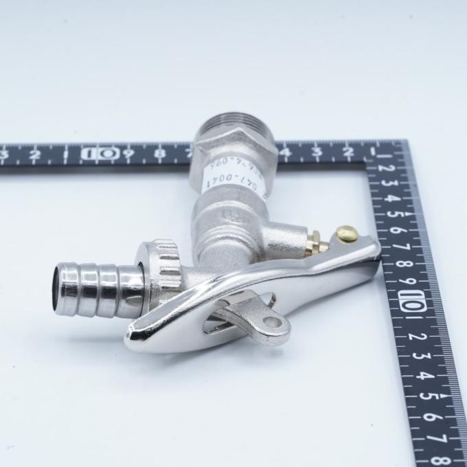 Promo Brass Lockable Ball Bibcock 3/4" 3/4 inch Keran Air Stop Kran Taman Dinding Tembok Dengan Kunc
