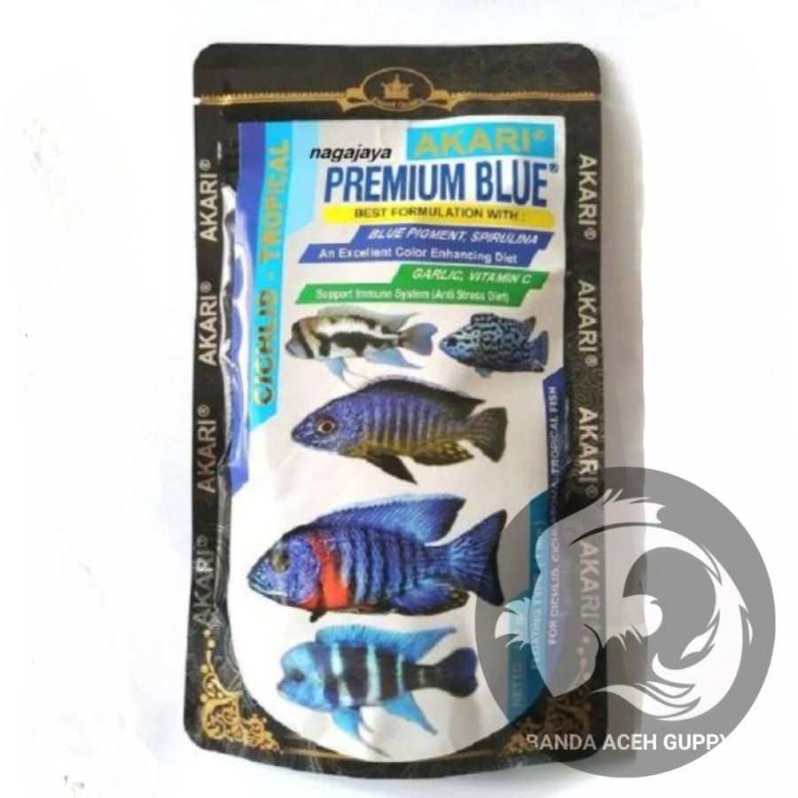 pelet akari premium blue 100gr