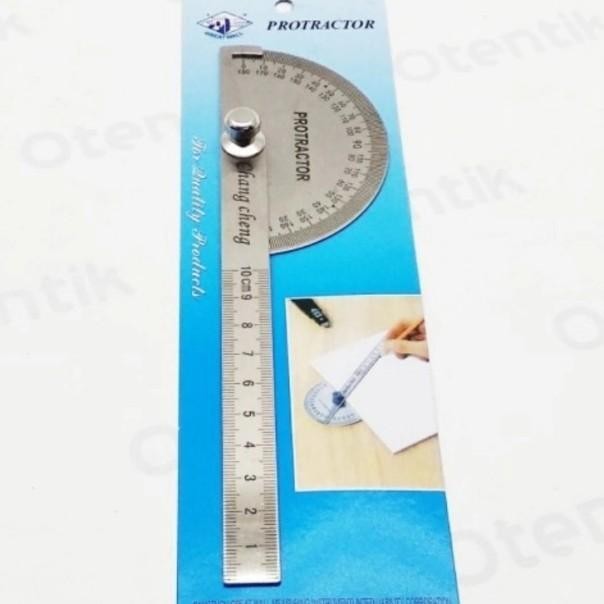 

Ggari Buur Derajat 180 Protractor Tainle 10Cm 180 Derajat