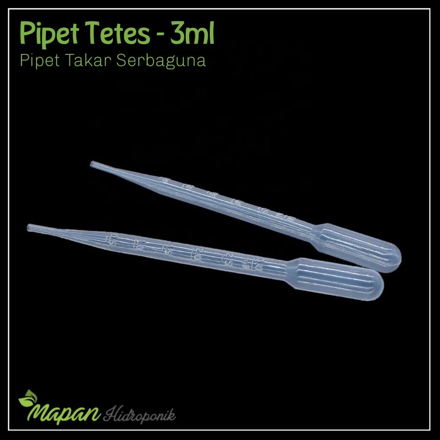 Pipet Tetes 3 ml / Pipet Tetes Plastik 3ml Pipet Skala Takar Serbaguna