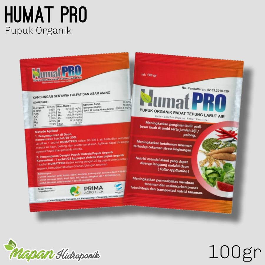 Pupuk Organik Humat Pro 100 Gram