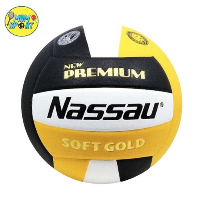 Bola Voli Volley Nassau Premium Soft Gold Original