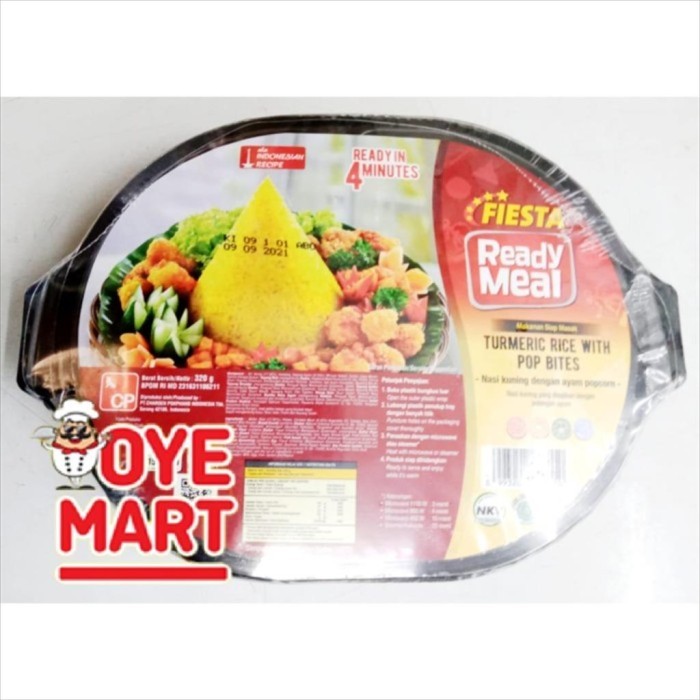 

FIESTA READY MEAL TURMERIC RICE WITH POP BITES 320GR / NASI KUNING