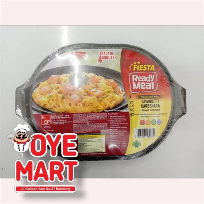 

FIESTA READY MEAL SPAGHETTI CARBONARA 300GR PASTA SPAGHETTI