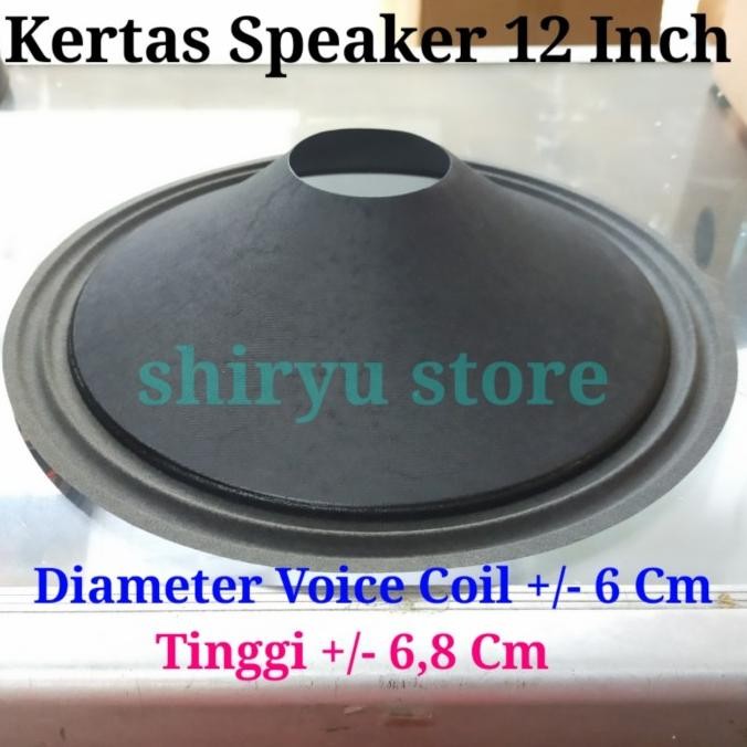 Sale Cone Paper Conus Daun Kertas Speaker 12 Inch Inci Coil 6 Cm 60Mm Impor