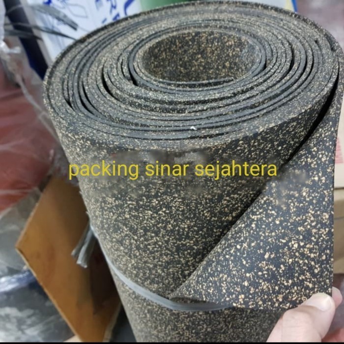 

TERLARIS! gabus karet / rubber cork packing lembaran 2mm 90cm x 90cm