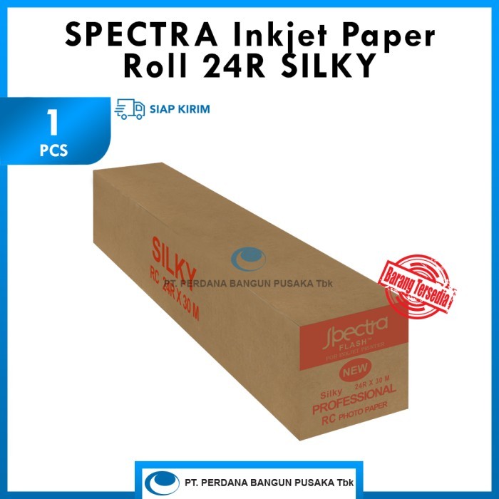 TERBARU Kertas Foto Spectra Flash Inkjet Paper Roll 24R Silky