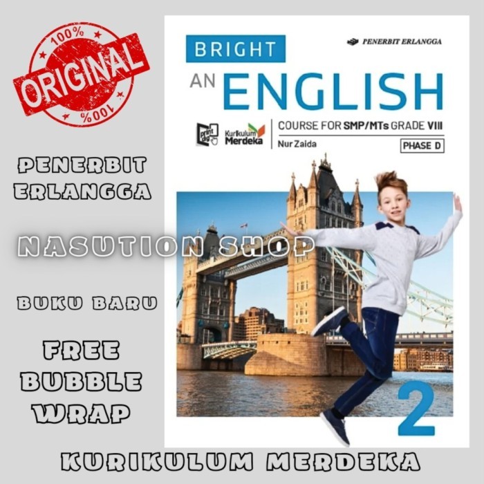 

KIRIM HARI INI Buku BRIGHT ENGLISH Kelas 2 / 8 SMP Erlangga Kurikulum Merdeka Inggris