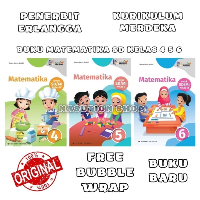 

DISKON Buku Matematika Kelas 4 5 6 SD Erlangga Kurikulum Merdeka KM