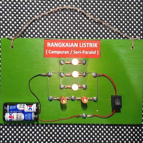 

TERLENGKAP Rangkaian listrik SERI PARALEL 5 lampu tugas keterampilan sekolah