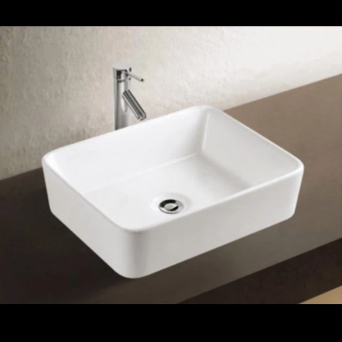 TERBARU WASTAFEL MEJA KOTAK MODEL TOTO BODY ONLY / TEMPAT CUCI TANGAN KERAMIK