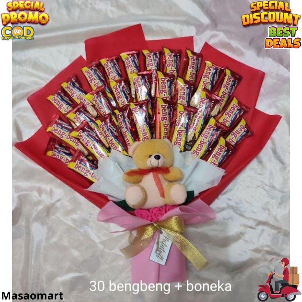 

Bouquet | Buket Snack Coklat I Buket Beng Beng | Valentine | Wisuda D Terlaris