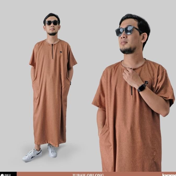 ROSAL JUBAH GAMIS - JUBAH KAOS OBLONG PRIA by KARAMEL (M - XXXL)
