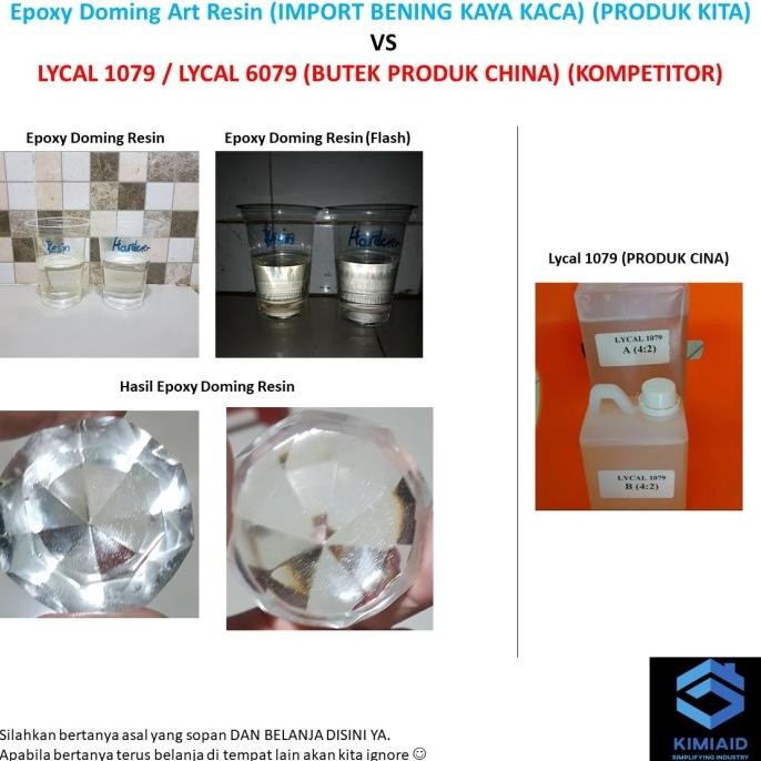 

Promo Doming Resin - 400 Gr Epoxy Resin Bening - Kerajinan Tangan COD