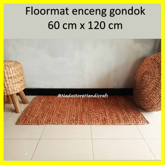 Karpet Karpet Kotak Anyaman Eceng Gondok KARPET LANTAI PERSEGI KOTAK | TIKAR - ENCENG 120X60 lipat e