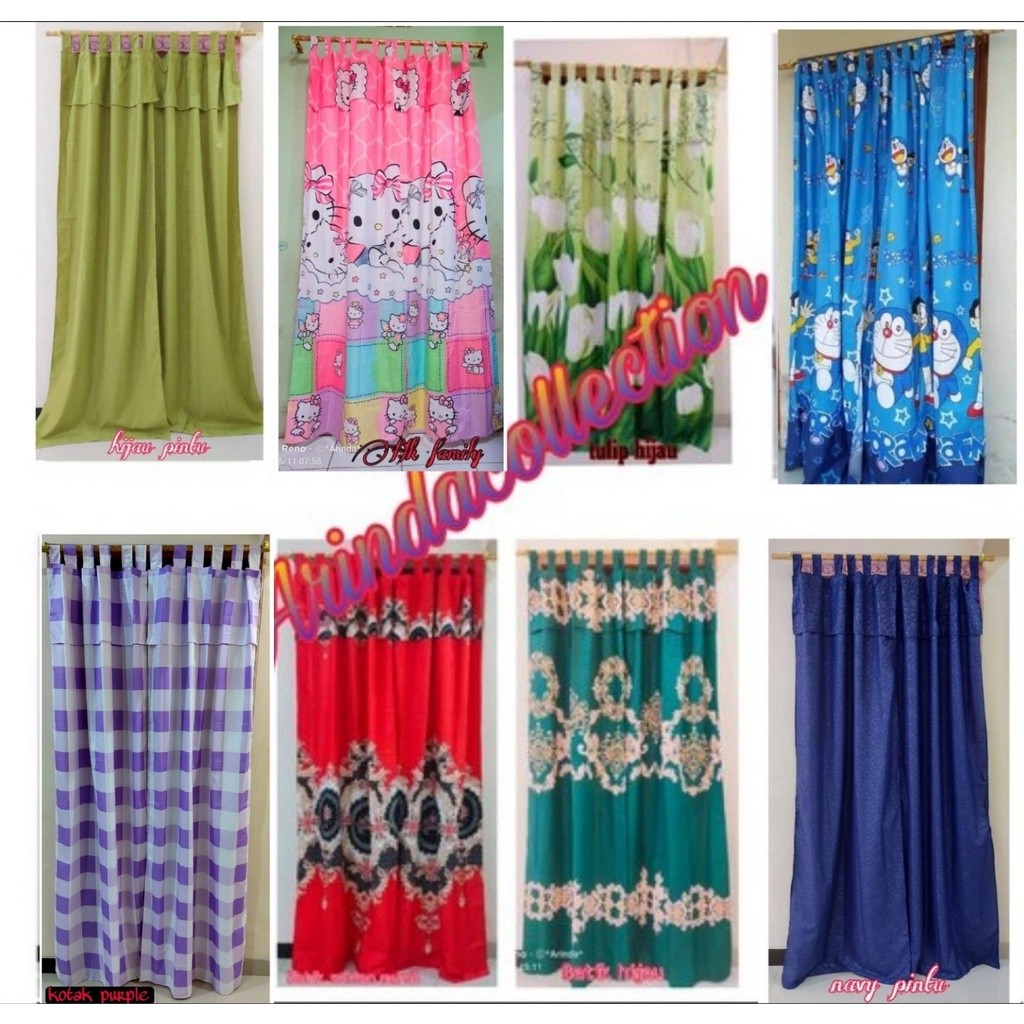 Coba Gorden Pintu / Gorden Jendela Model Poni Rumbai Uk 80 X 200 Cm Ujk