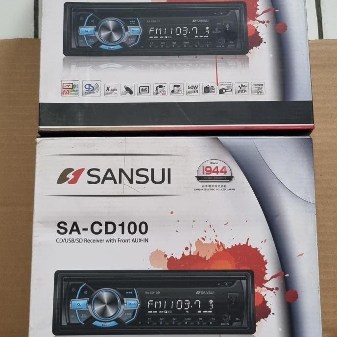 Murah Sansui Cd Player Usb Sd Receiver Front Aux In