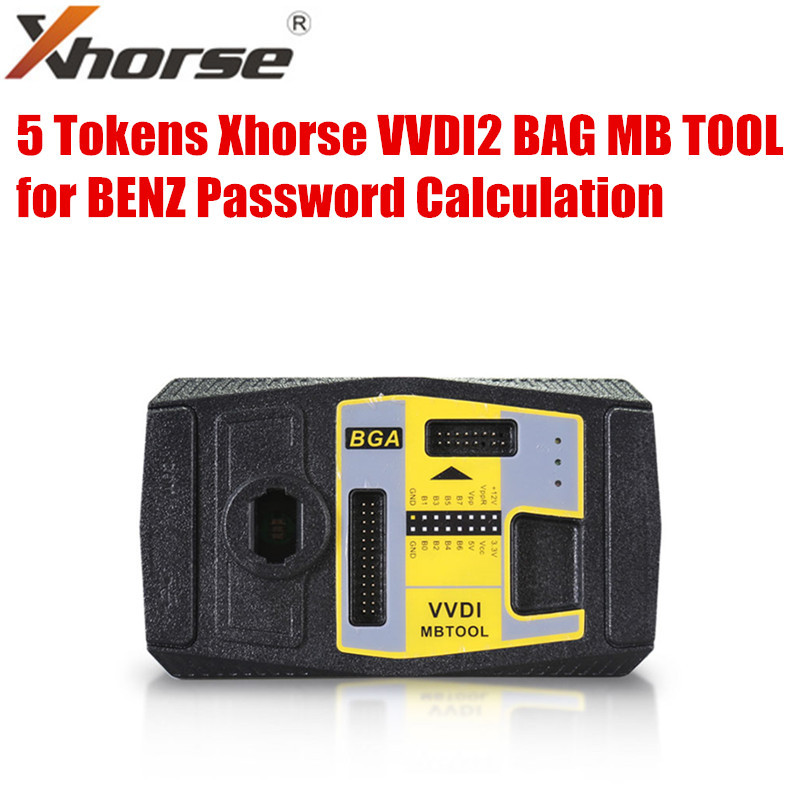 5 Tokens Xhorse VVDI2 BAG MB TOOL for BENZ Password Calculation RAWOT