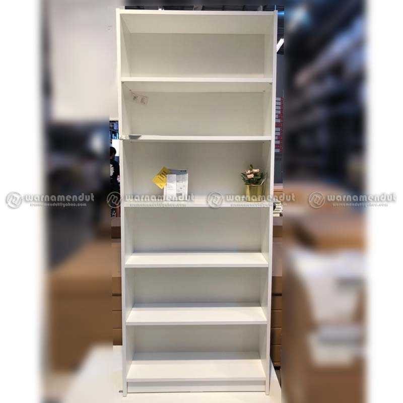 

IKEA BILLY Rak buku warna putih ukuran 80x28x202 cm