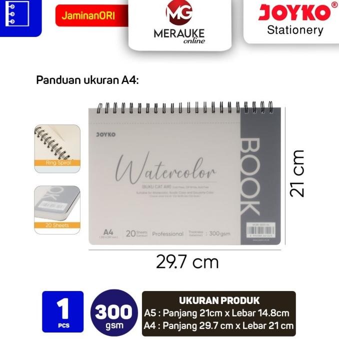 

Sale Joyko Watercolor Book Buku Cat Air Wlbk 2600 300 Gsm 20 Sheets Wlbk 2600 A5 Dan A4