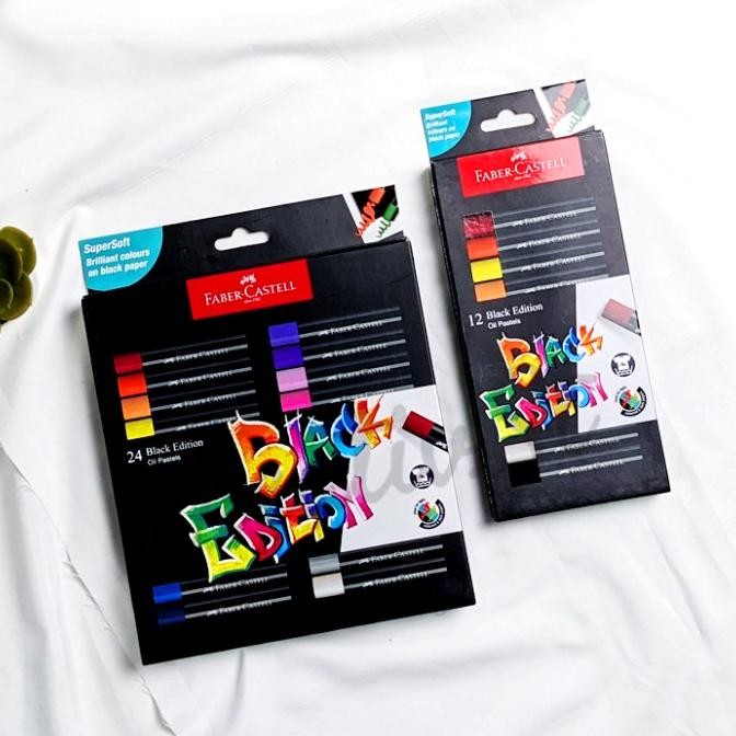 

Sale Faber Castell Faber-Castell Oil Pastel 12 24 Warna Crayon Black Editio