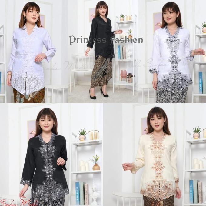 Murah Atasan Kebaya Encim Senada Muslim Lengan Panjang