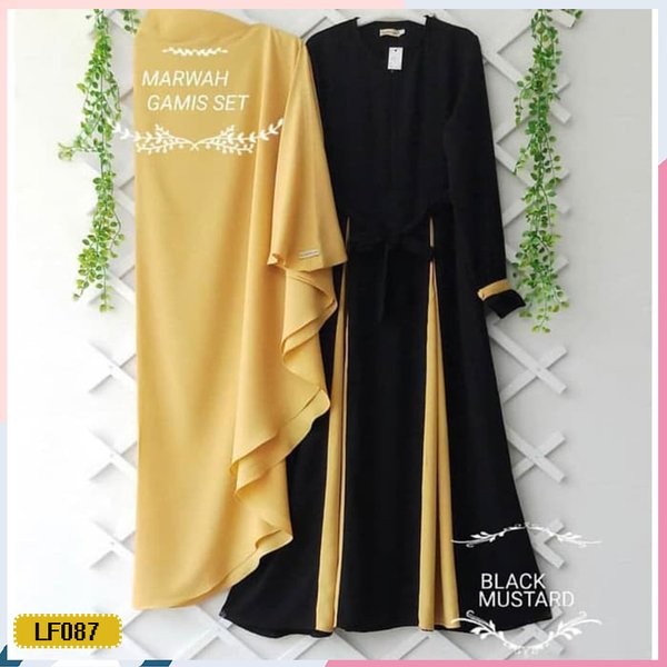 Baju Gamis Syari MARWAH SET Hijab