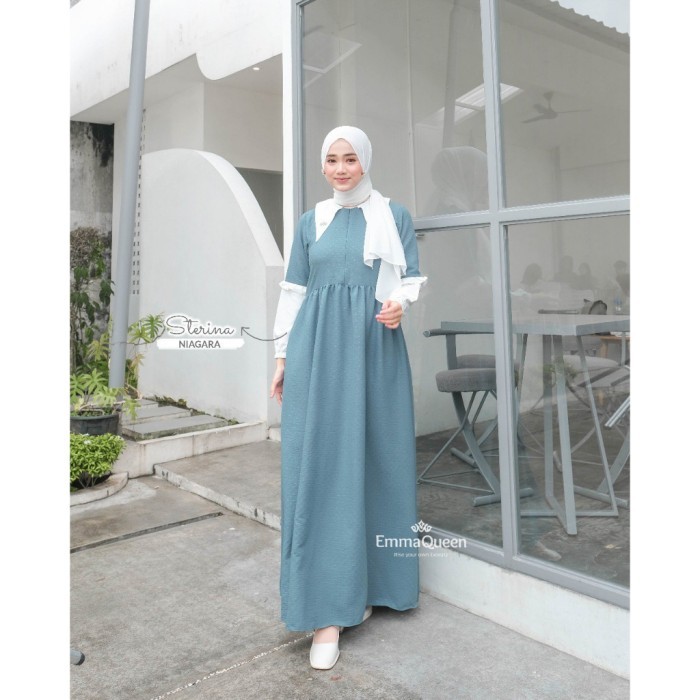 EmmaQueen Gamis Polos Simple - Dress Sterina