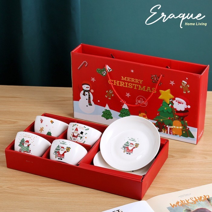 

Christmas Bowl Gift Set A / Hampers Mangkok Piring Kado Natal Lucu