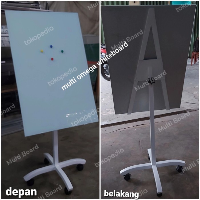 flipchart 70x100cm glassboard nonmagnet