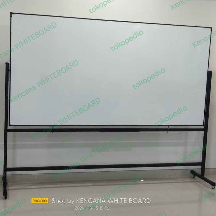 

Papan Tulis Double Face 120 240 CM Magnetik + Standing Roda