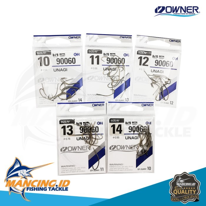 Owner Unagi 90060 Hook Pancing Kail Made in Japan Mata Kail