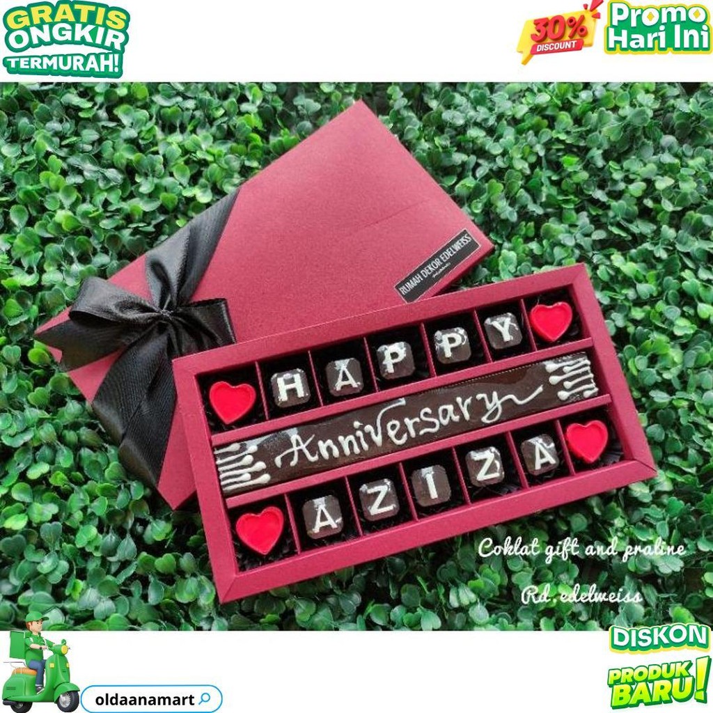 

Coklat Gift And Praline/Coklat Box/Coklat Huruf/Coklat Wording/Coklat Gift/Coklat Ucapan D Best Seller
