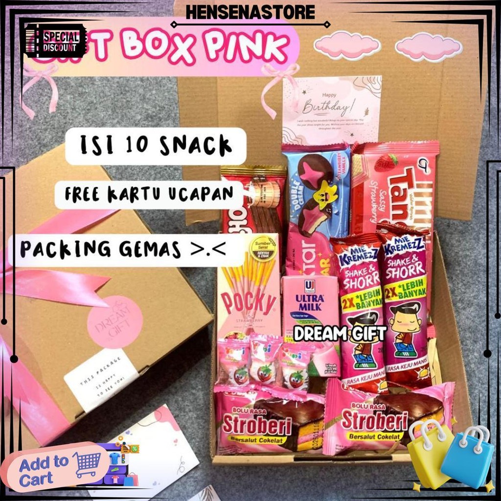 

Gift Box Hampers Ulang Tahun Hadiah Wisuda Kado Ulang Tahun Gift Box Snack Kado Sidang By Dreamgift D Termurah
