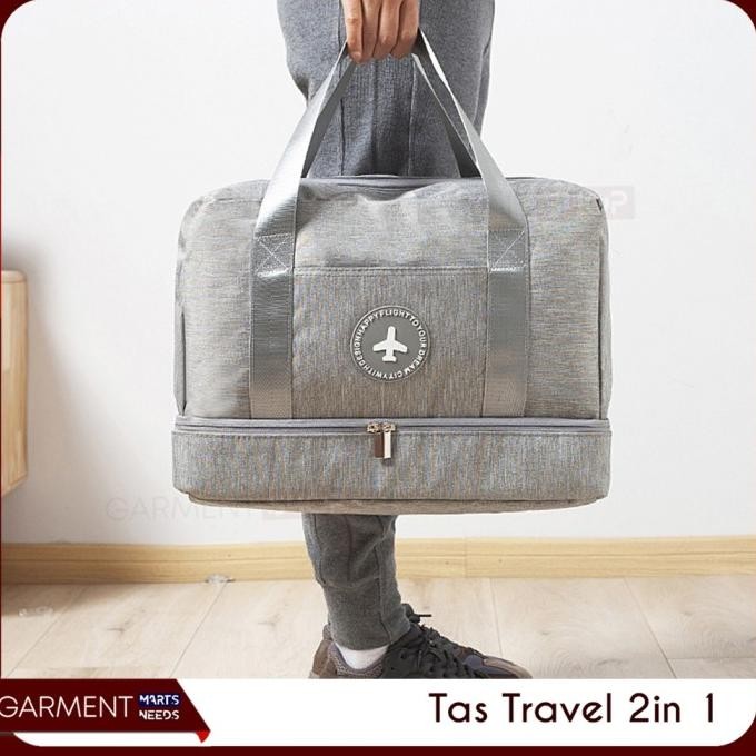 }}}}}}] Tas Travel 2in1 Bagasi Kabin Pesawat Koper Hand Bag Lipat Organizer Baju Sepatu Tahan Air