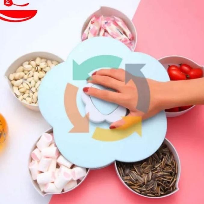 Toples putar bunga - Toples kue lebaran -Box Putar / Toples bunga