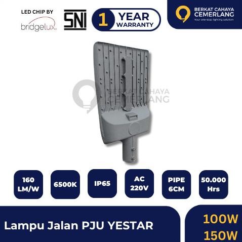 Grosir Lampu Jalan Pju Yestar 100W 150W Led Smd Street Light Model Casing Philips Anti Petir