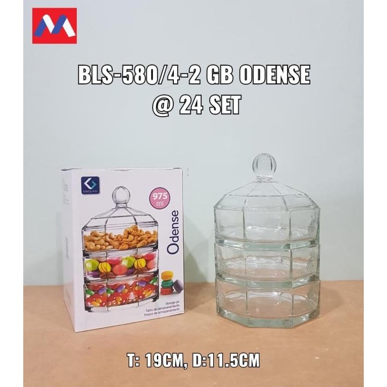 STOPLES KACA SUSUN 3 TOPLES PERMEN DELISOGA KUE LEBARAN SUSUN 3