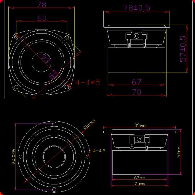 Speaker Full range 3 Inch Aluminium Cone premium speaker fullrange