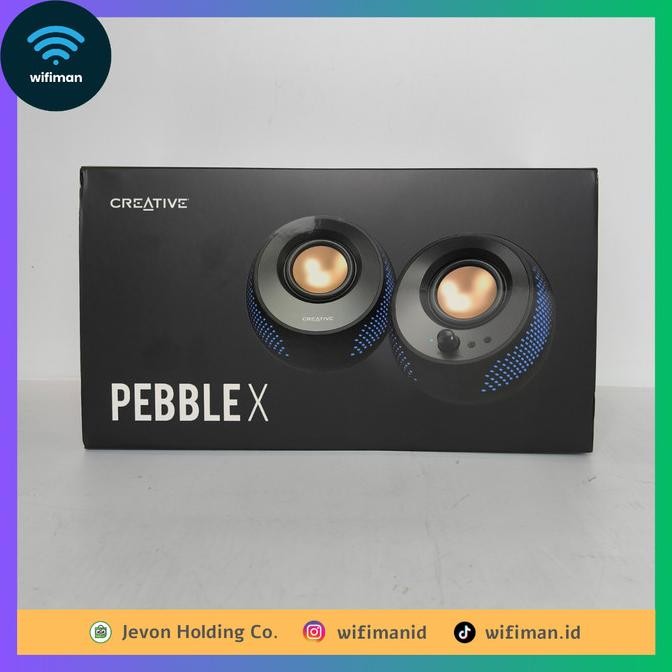 Creative Labs Pebble X 2.0 Bluetooth 5.3 USB C AUX Speaker Audio PC Desktop Computer Komputer