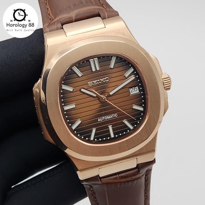 Sale Seiko Nautilus Leather Strap For Seikonaut / Tali Kulit Jam Tangan Nautilus 25 Mm