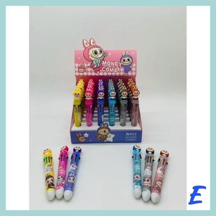 

| STV | [VENTO TOYS] PULPEN 10 WARNA PENA MOTIF LABUBU