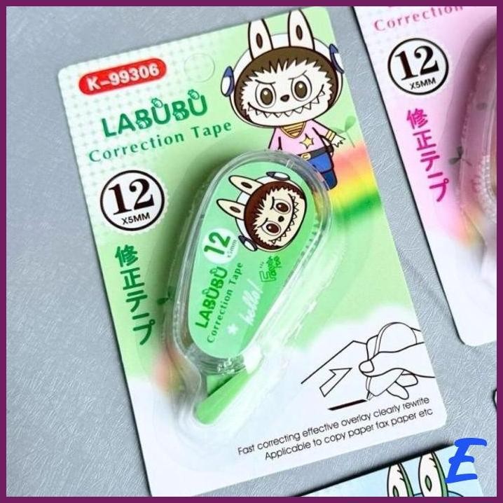 

| STV | CUTE LABUBU CORRECTION TAPE STATIONERY ALAT TULIS PENGHAPUS TULIS CFC