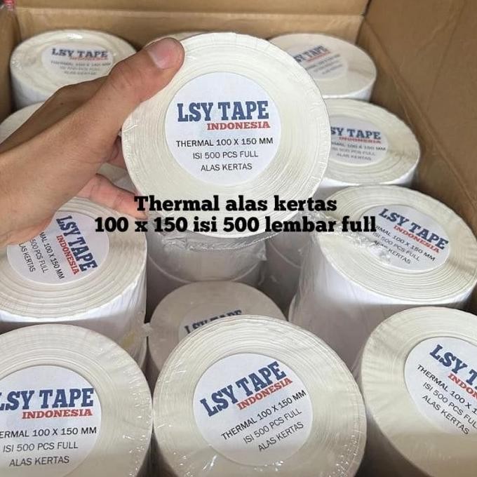 

kertas thermal label barcode 100 x 150 mm A6 isi 500 lembar