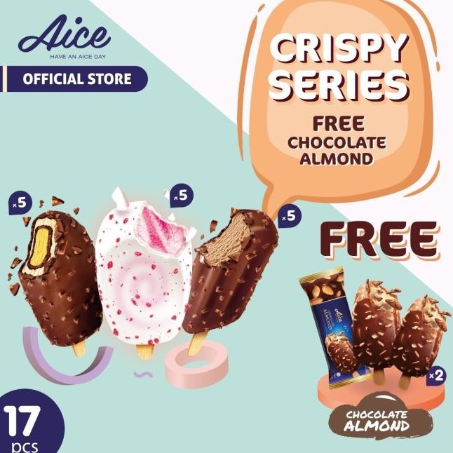 

Paet Aice Ice Cream Cripy Erie Free Chocolate Almond Ii 17 Pc