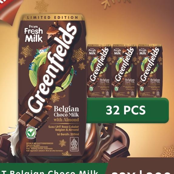

Lebih Hemat Greenfield Uu Uht Beian Chocolate Almond 200 Ml 1 Arton