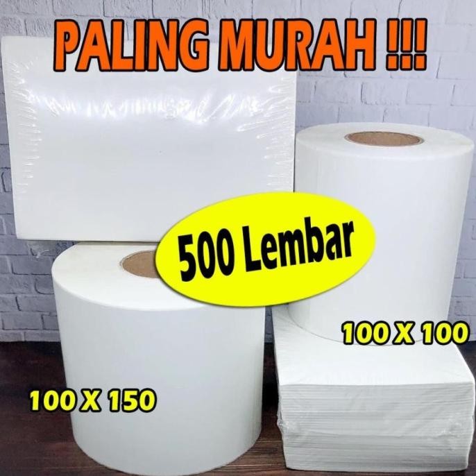 

100x100 Label Sticker Thermal / Kertas Thermal / Stiker Resi