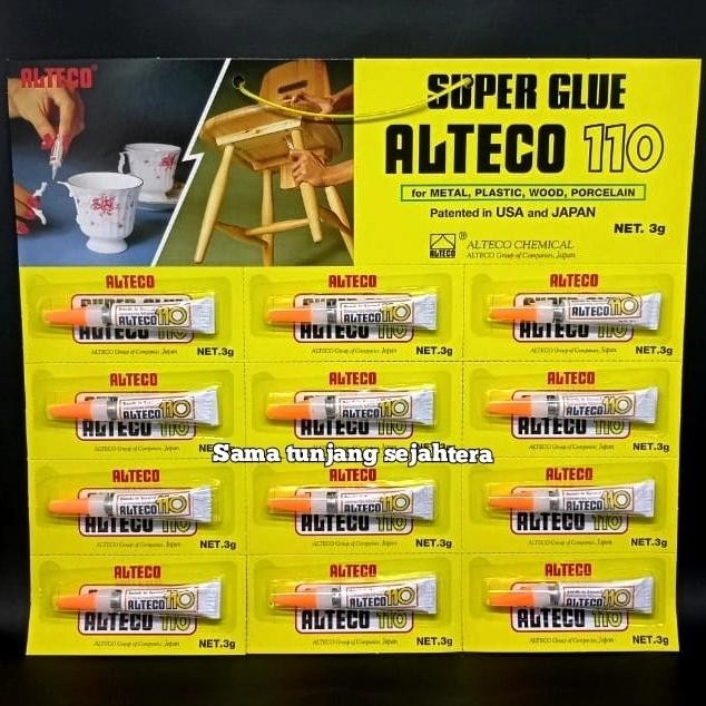 

LEM SUPER GLUE ALTECO 110-12 (3 GRAM) 1 LUSIN
