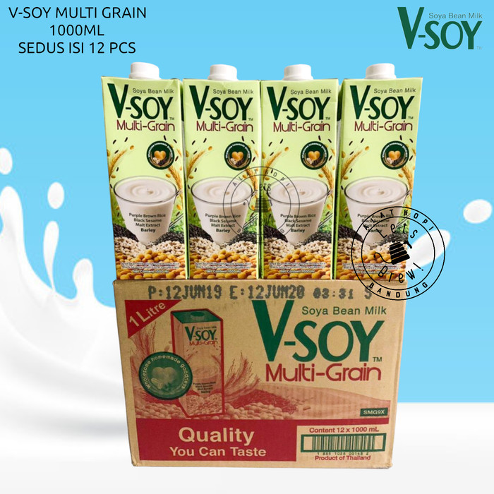 

V-Soy Multi Grain 1000ml susu kedelai (sekarton isi 12)