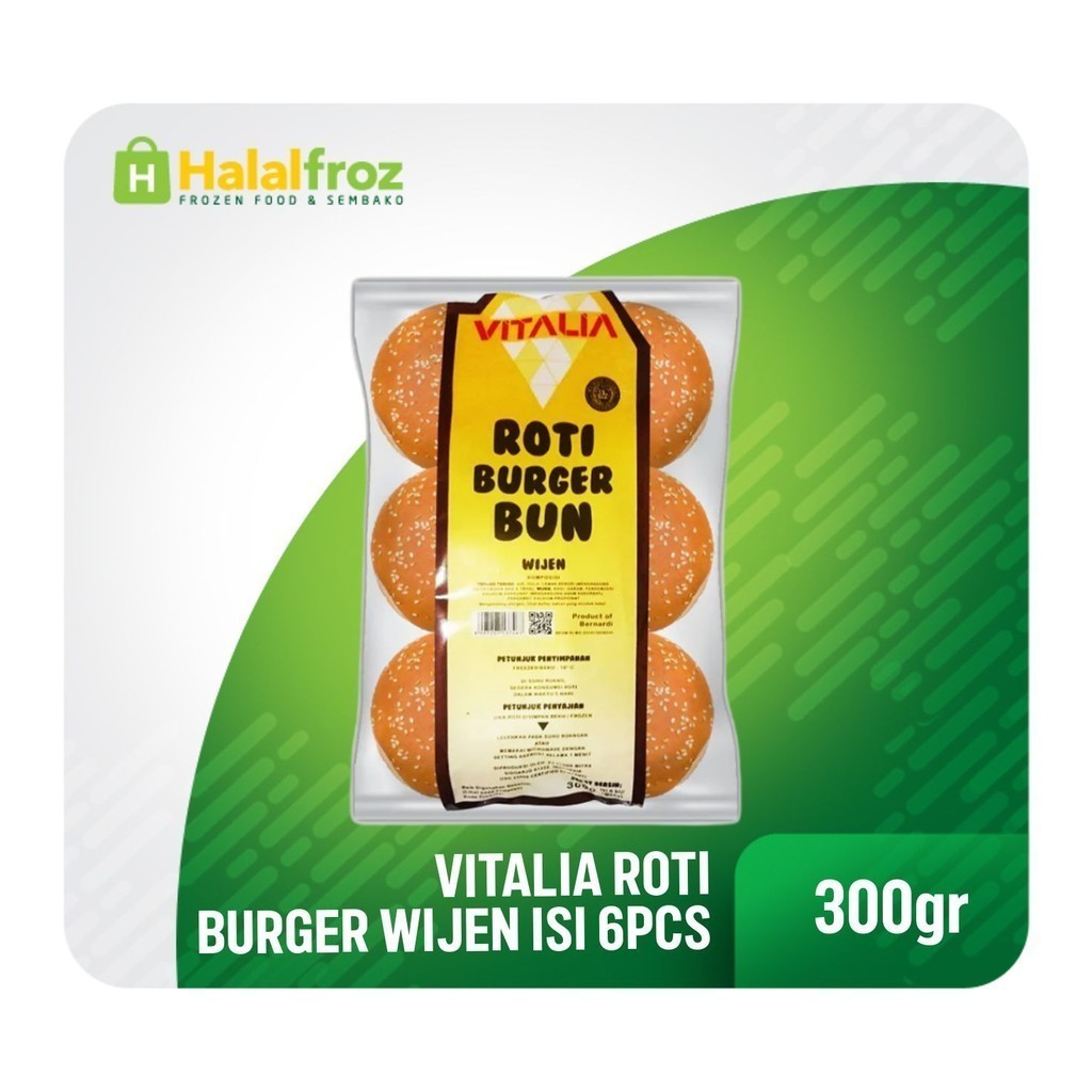 

Vitalia Roti Burger Wijen isi 6pcs